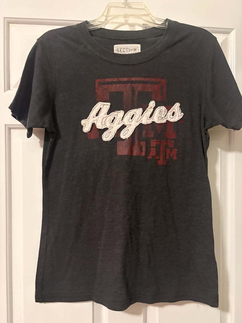 Section 101 by Majestic Texas A&M Aggies T-Shirt Charcoal Gray
